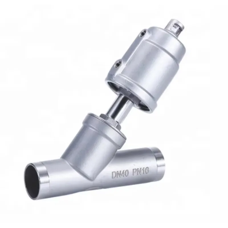 OEM Customizable 304 Stainless Steel Angle Seat Valve High Temperature Pneumatic Control Valve NPT/BSPT DN10~DN80