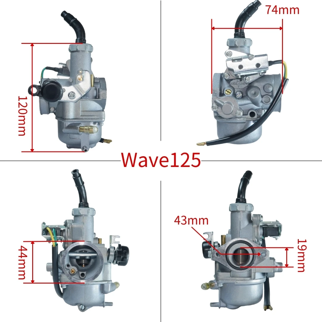 Motorcycle Carburetor Carb For Honda Keihin Wave125s Wave125R Anf125 Wave Innova Karisma SUPRA X 125 Supra 125 S 16100- KPH-883