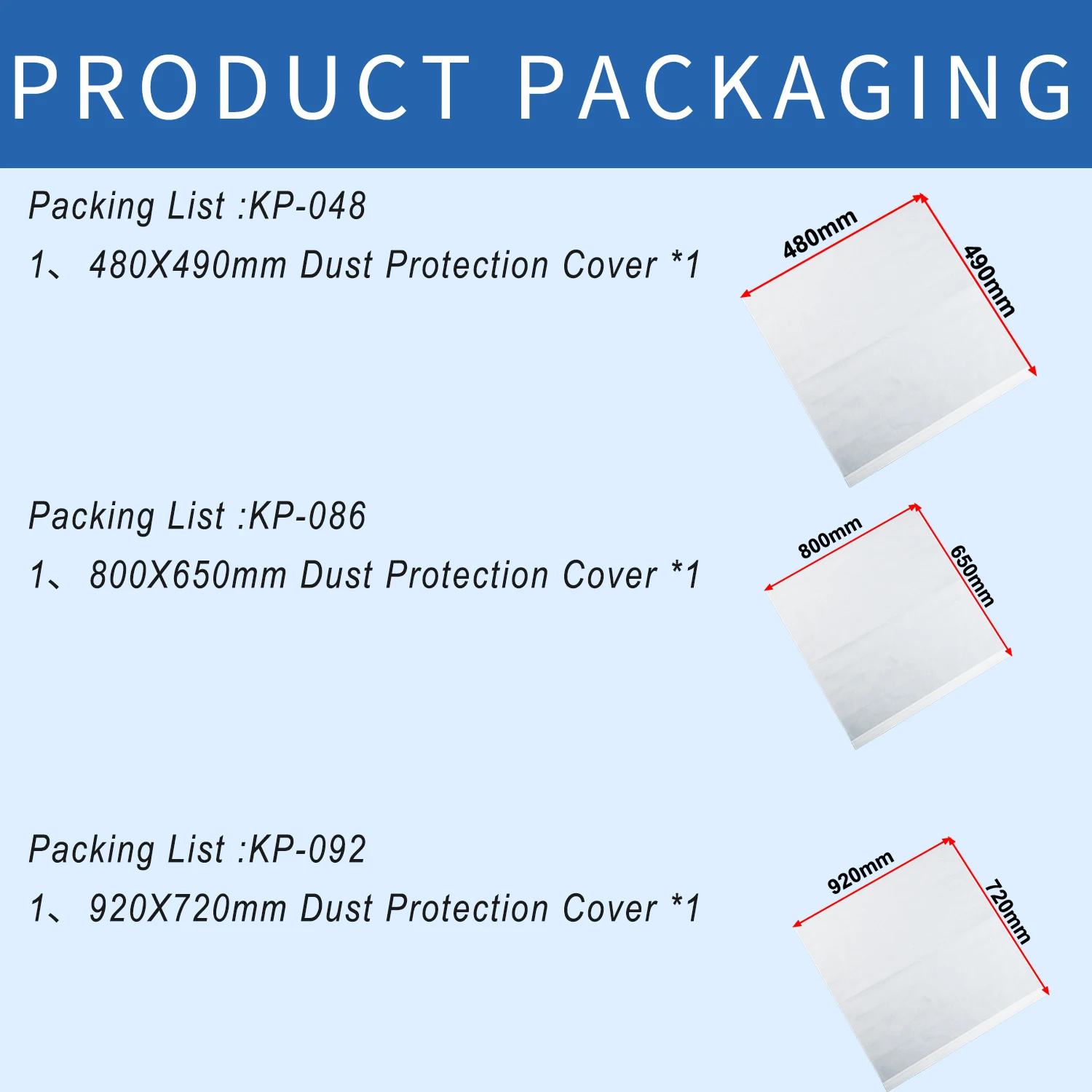 KOPPACE 480-920mm Microscope Dust Protection Cover Suitable for Stereo Video Microscope to Prevent oily Dust