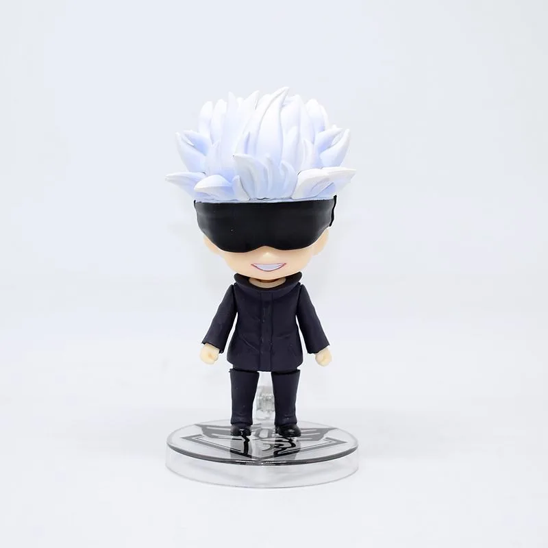 10cm Anime Jujutsu Kaisen Figure 1528 Gojo Satoru Kawaii Action Figurine Model Doll Kid Toy Halloween Gift Collection