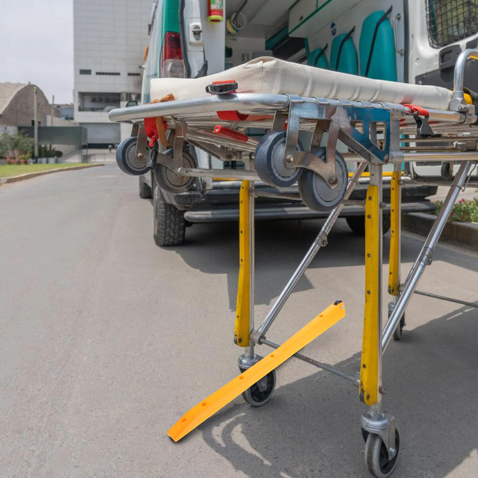 

Stretcher Leg Guard Plastic Protector Bed Leg Cover Folding Accessory Safety Strip Anti-Collision Guard Stretcher Foot