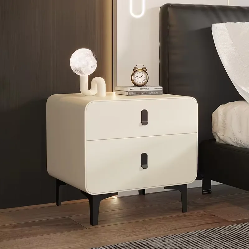 Mesa De Noche De moda minimalista, almacenamiento para ahorrar espacio, mesita De Noche pequeña, Mesitas De Noche modernas con sentido avanzado, muebles De dormitorio