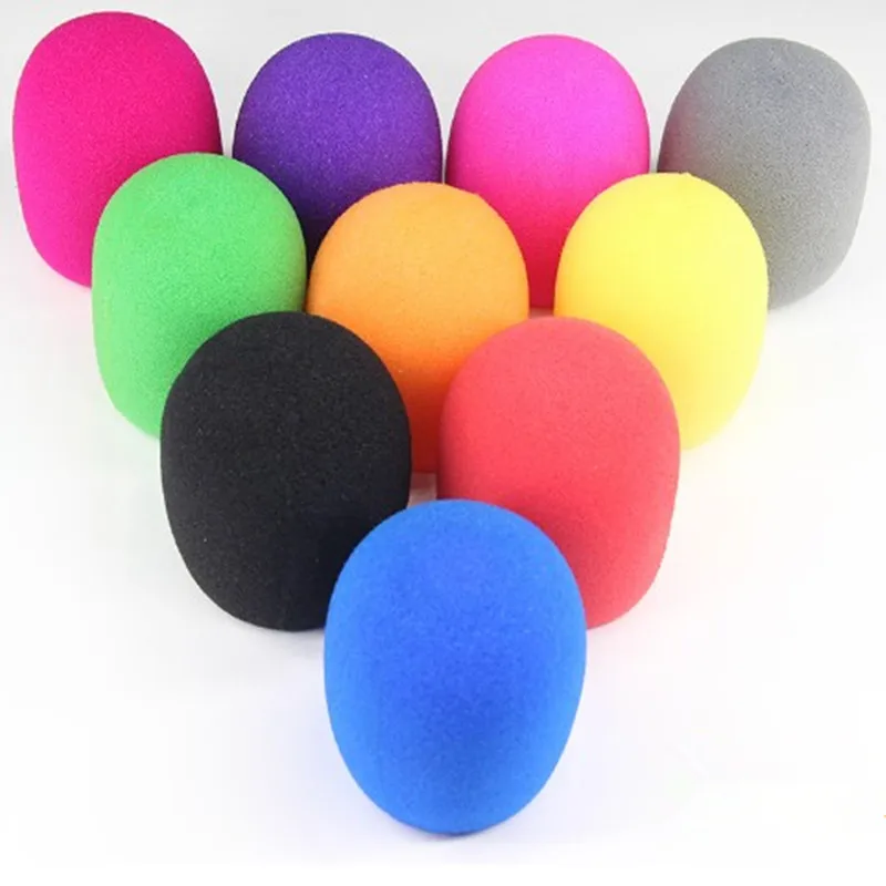 1PC Dày Bọt Microphone Cover Microphone Kính Chắn Gió Miếng Bọt Biển Bao Gồm Karaoke DJ Có Thể Giặt Mic Bao Gồm