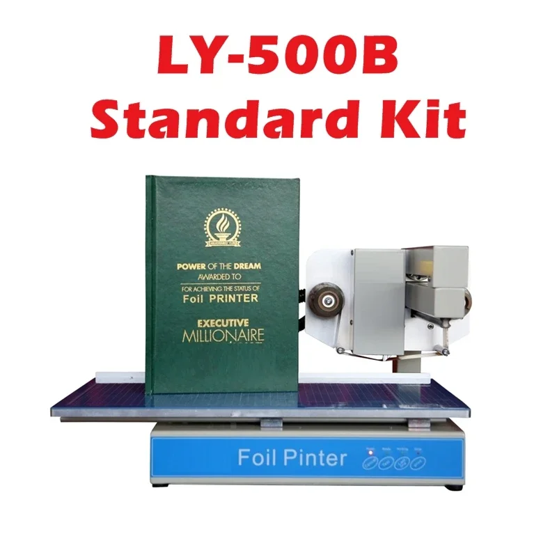 LY Digital Flatbed Cold Foil Stamping Machine 500B Print Size 250x300MM Color Business Card Leather Film Printing Equipment