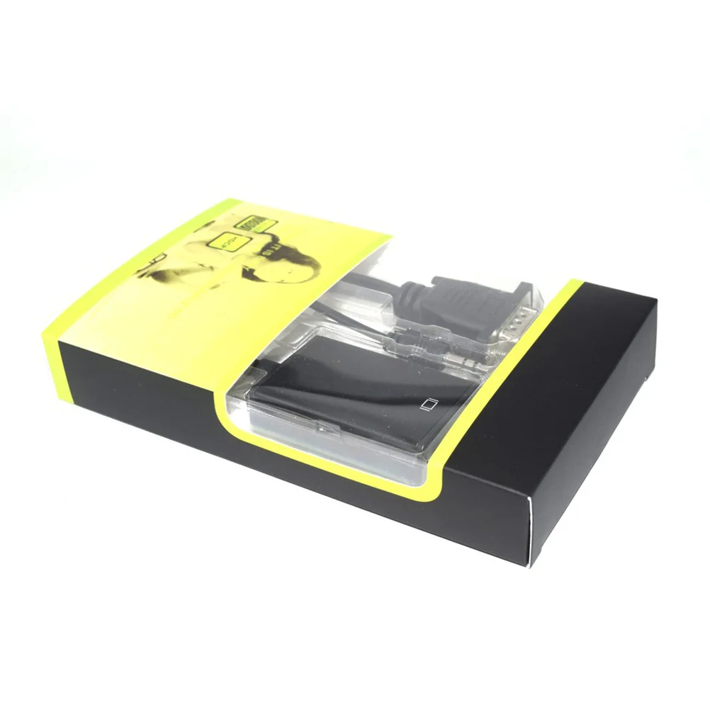 

Vga to Adapter Cable 1080p with Audio Support 1920x1080p 60Hz Gold Plated Connectors for Pc Laptop Dvd Projector Hdtv