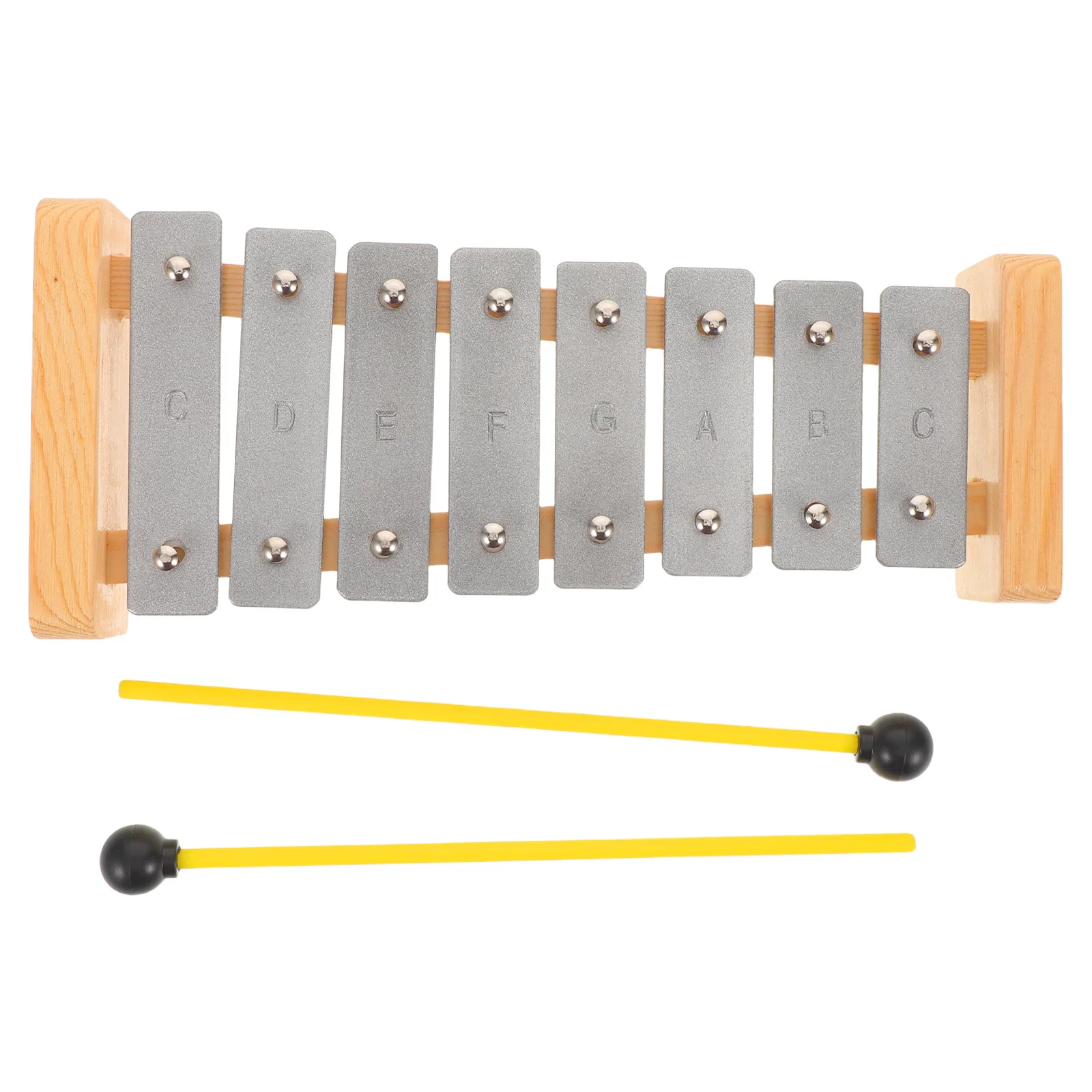 

8-Note Aluminum Glockenspiel Xylophone Kids Musical Instrument for Preschool Early Learning Cognitive Development Montessori