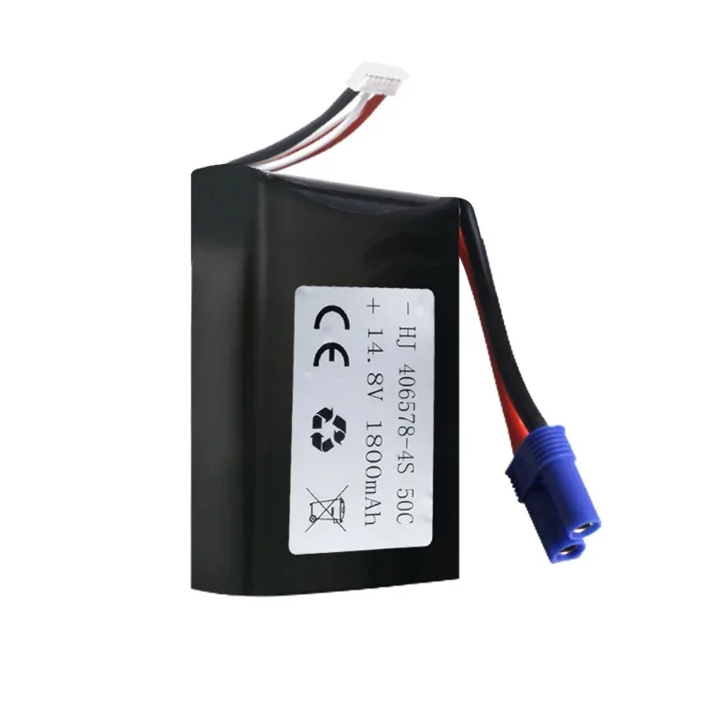 In Stock For Car Emergency Starting Power Supply Batteries Rechargeable 406578 14.8V 4S1P 50C Polymer Lithium 1800mAh Capacity