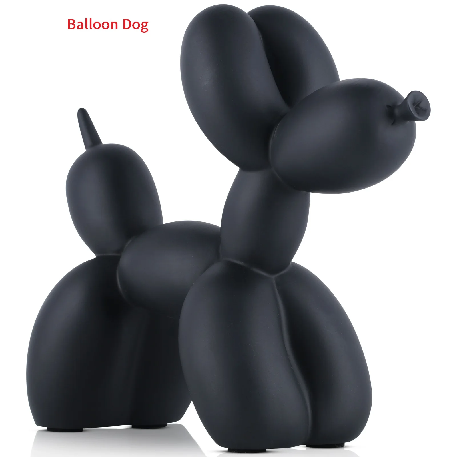 

Matte Balloon Dog Statue Resin Sculpture Modern Nordic Accessories Home Decoration Ornaments for Living Room Animal Figures