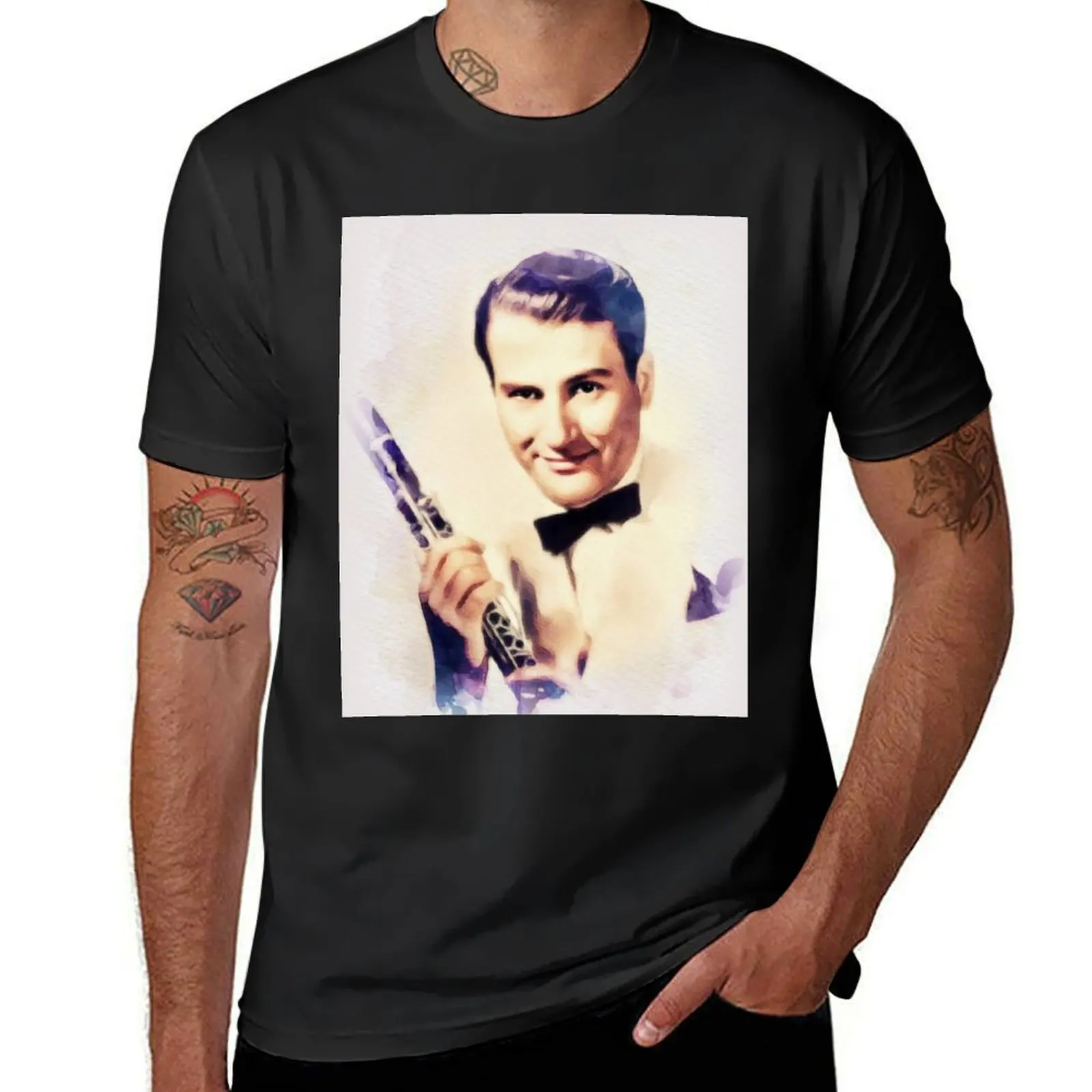 Artie Shaw, Music Legend T-Shirt plus size tops customizeds for a boy mens t shirts