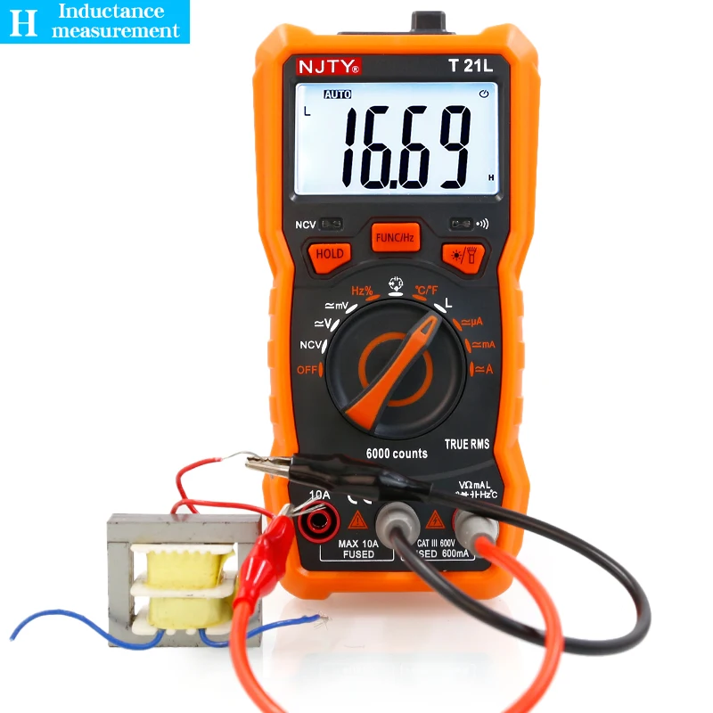 NJTY T21L Multifunctional Digital LCR Multimeter Smart Burn-Proof High-Precision Multimeter for Inductance, Capacitance, and Fre