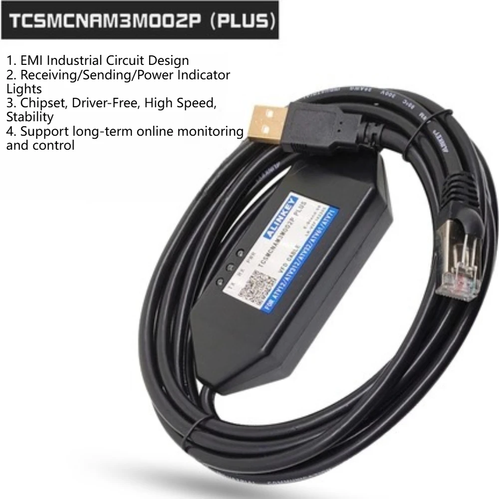 TCSMCNAM3M002P for Schneider ATV LXM Servo Frequency Converter Download Data Cable USB Interface 3M