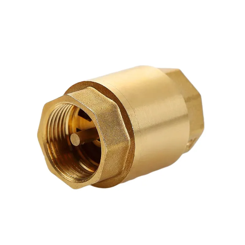 1pcs Brass Thread In-Line Spring Check Valve for Water Control Check Valve Water Pump Valve DN15 DN20 DN25 DN32 DN40 DN50