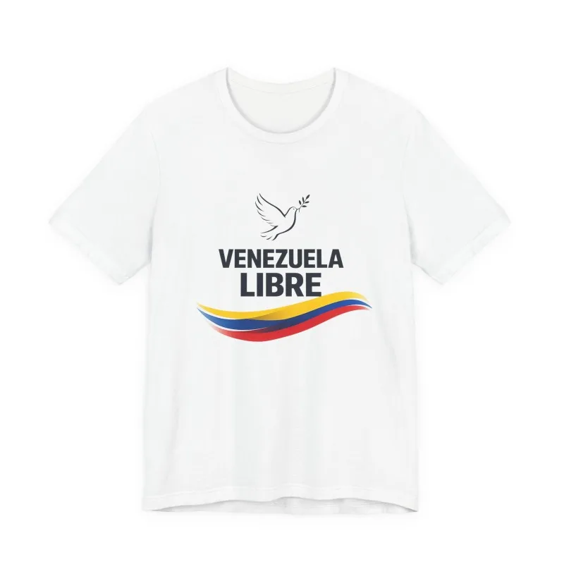 Venezuela Libre  Cotton T-Shirt Viva Freedom Design Venezuelan Pride Shirt Pornhub Crop Top Gothic Aesthetic Vintage Clothes