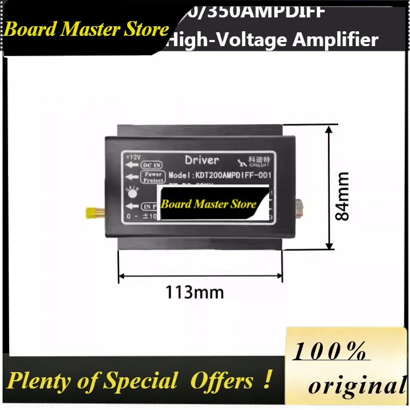 BoMaSKDT200AMPDIFF Piezoelectric Ceramic PZT Drive Controller Module Bipolar 350V Output Operational Amplifier Arbitrary Wave 10