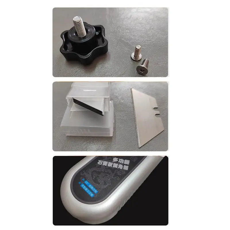 Plasterboard V Chamfer 45/90 Degree Drywall Trimming Tool With 10 Cutter Precision-Ground Efficient Angle Planer For Woodworkers