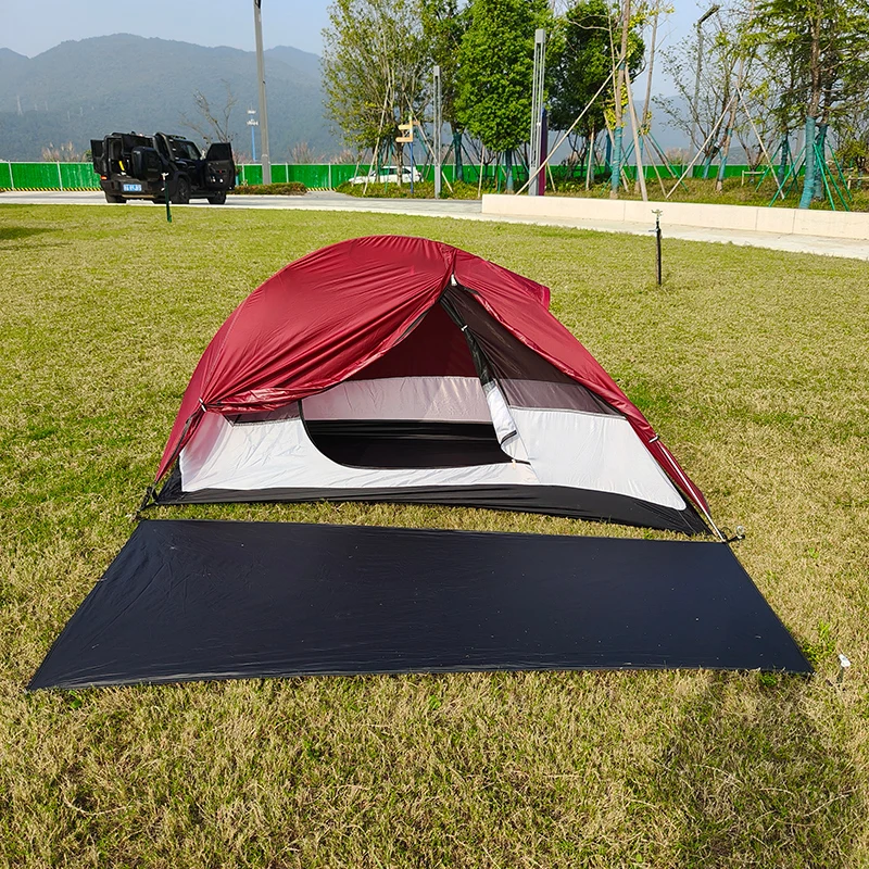 

Ultralight Backpacking Tent with Aluminum Poles&Pegs, 1 Person 2 Layers 4 Season Hiking, Children's Activities Tents Outdoor