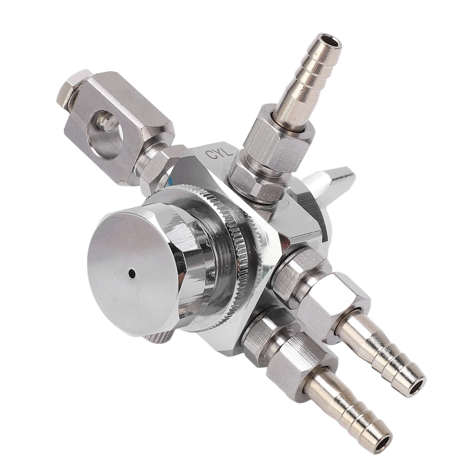 

Automatic Spray Gun Stainless Steel Nozzle Zinc Alloy Electroplated Body Small Silver Oil Paint Sprayer for Industry