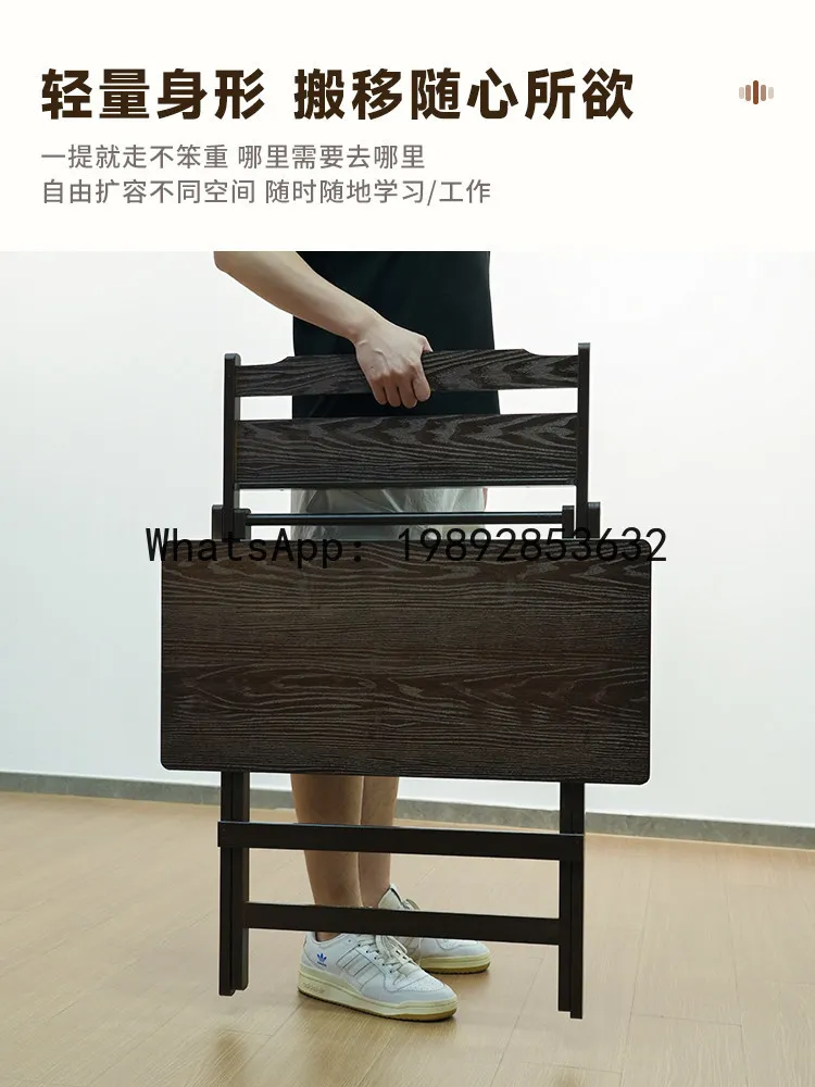 Hys folding table- bedside desk, portable writing desk for renters