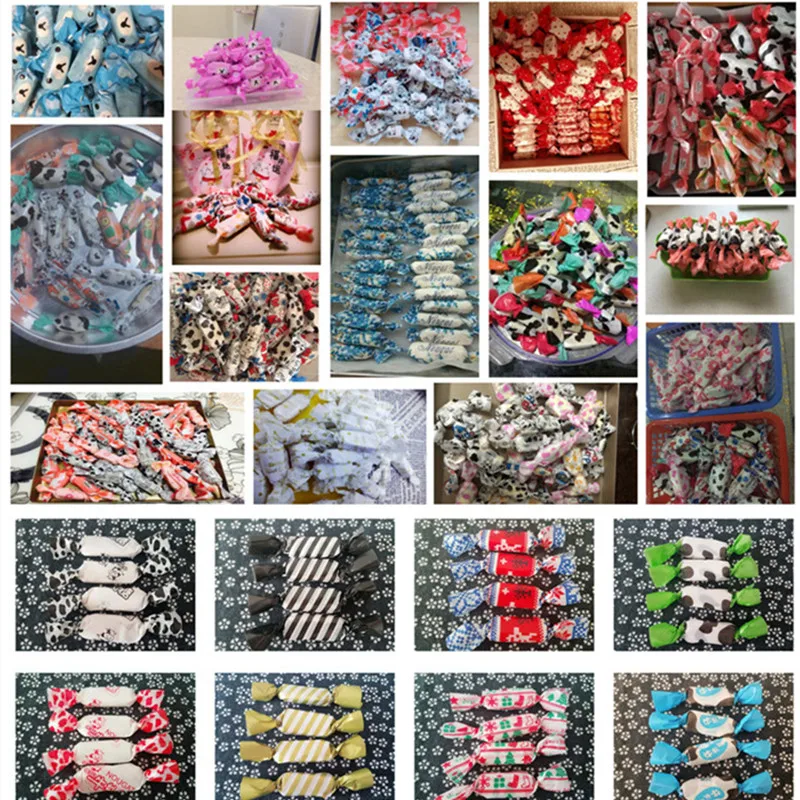 100 Stück Bunt Bedrucktes Ölpapier DIY Handgemachte Nougat-Bonbon-Verpackung Milchtaffel-Umhüllung Party-Dekoration – Detail 6