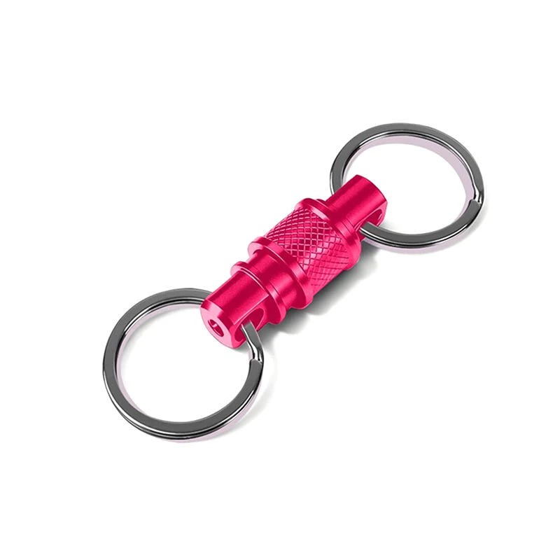 YY26】1PCS Aluminum Alloy Keychain Key Holder Removable 360 Degree