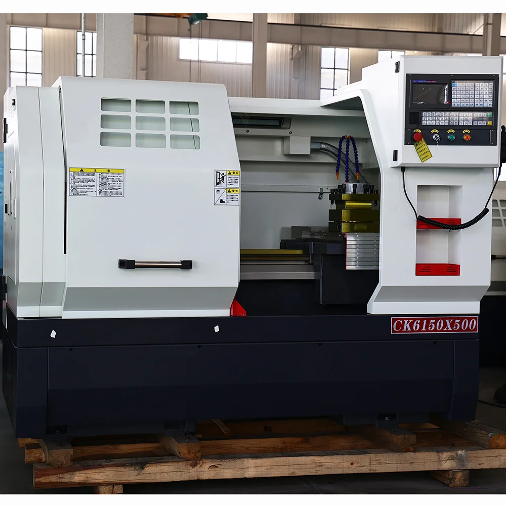 82mm Through Hole Bar Machining CK6150 GSK System CNC Lathe with Manual Chuck