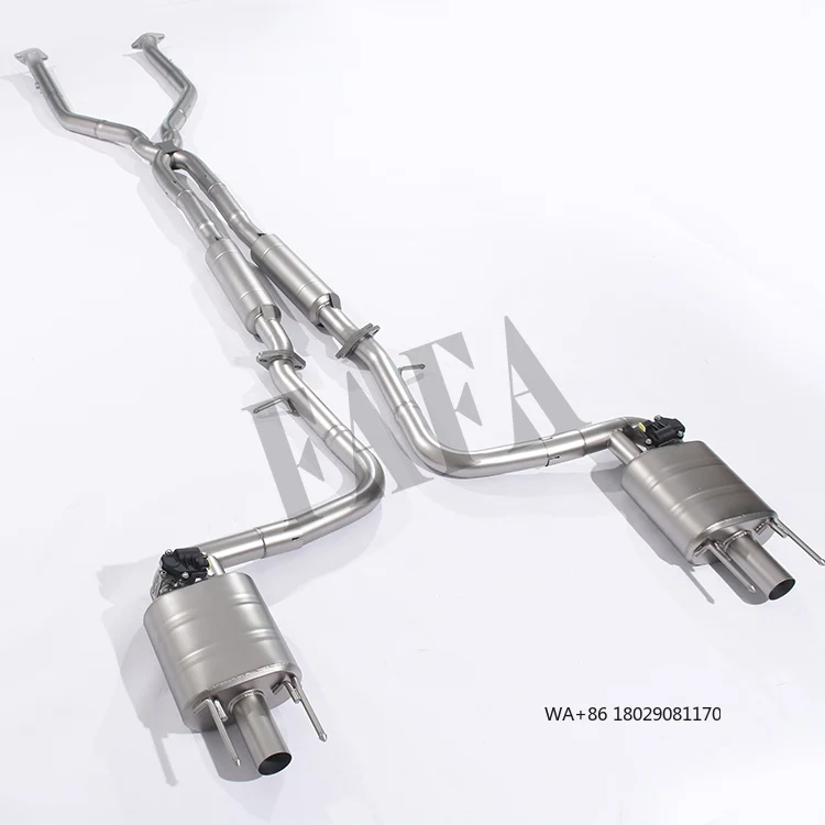 

For IS350 3.5L Exhaust System Front Middle and Tail Electric Valve High Performance Cat Back Exhaust Pipe Muffler
