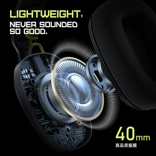 Imagen 2 del producto Onikuma-auriculares para videojuegos, audífonos con micrófono, diseño ergonómico, Bluetooth 2,4, USB 5,3, para PS5, PS4, PC