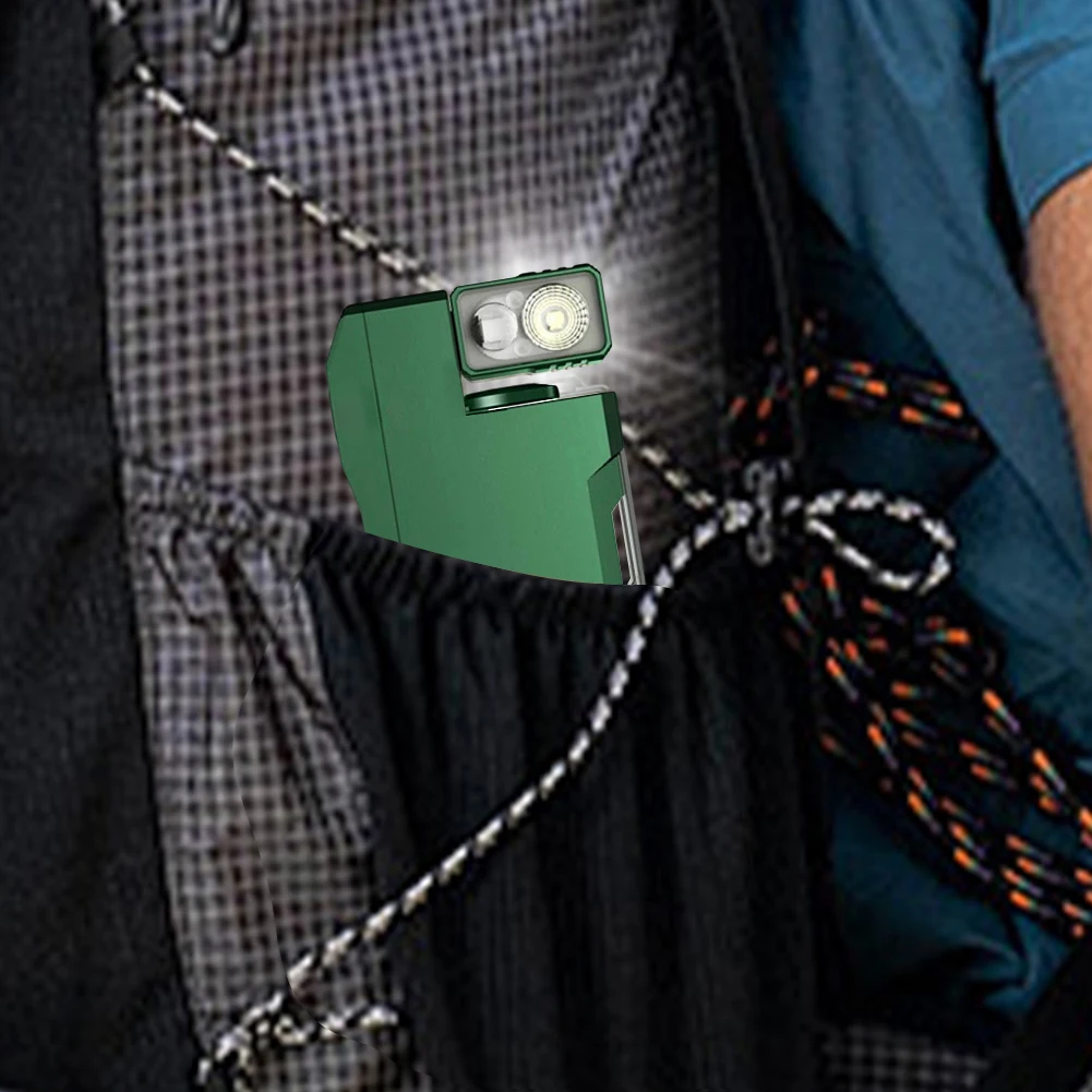 Torcia a LED Torcia compatta Mini torcia ricaricabile Modalità multiple Torcia rotante a 180 gradi per interruzioni di corrente