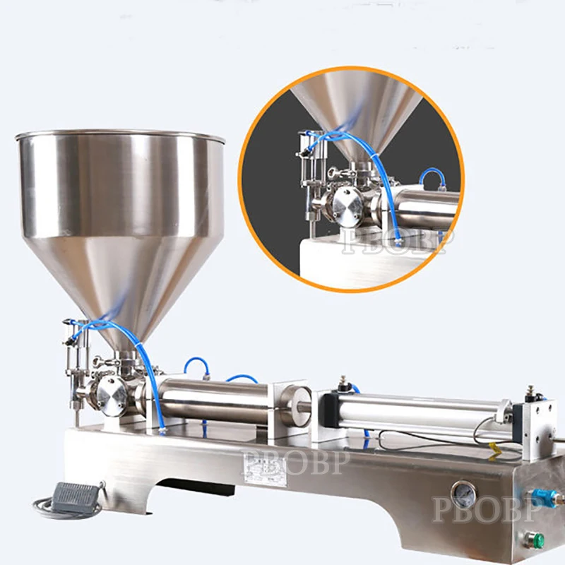 Including Tariffs 100-1000ml Liquid Shampoo Paste Filling Honey Bottle Pneumatic Filling Machine