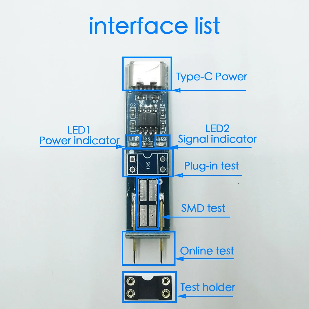 V5.0 Optocoupler test instrument online test detection tools for electronic repair special 4 pin optocoupler test PCB repair