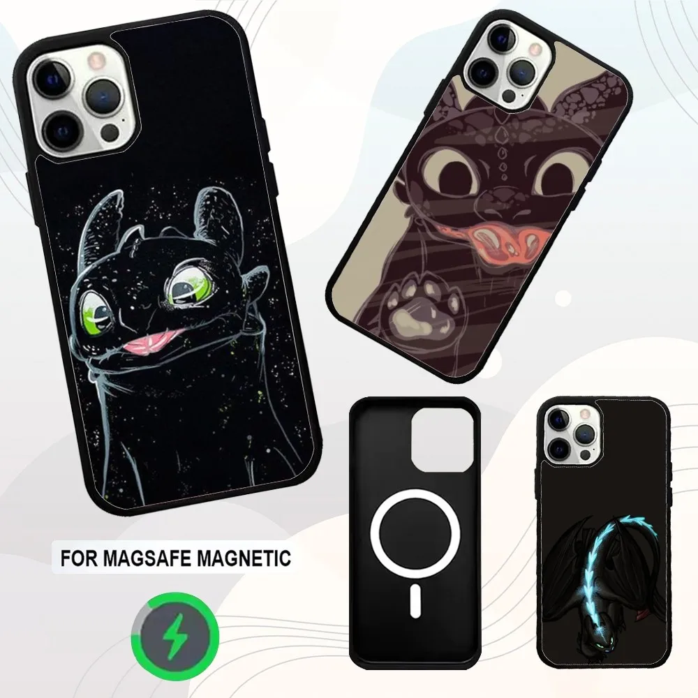 

Cartoon T-Toothless Phone Case For iPhone 16e,16,15,14,13,12,11,Plus,Pro,Max,Mini Magsafe Magnetic Wireless Charging