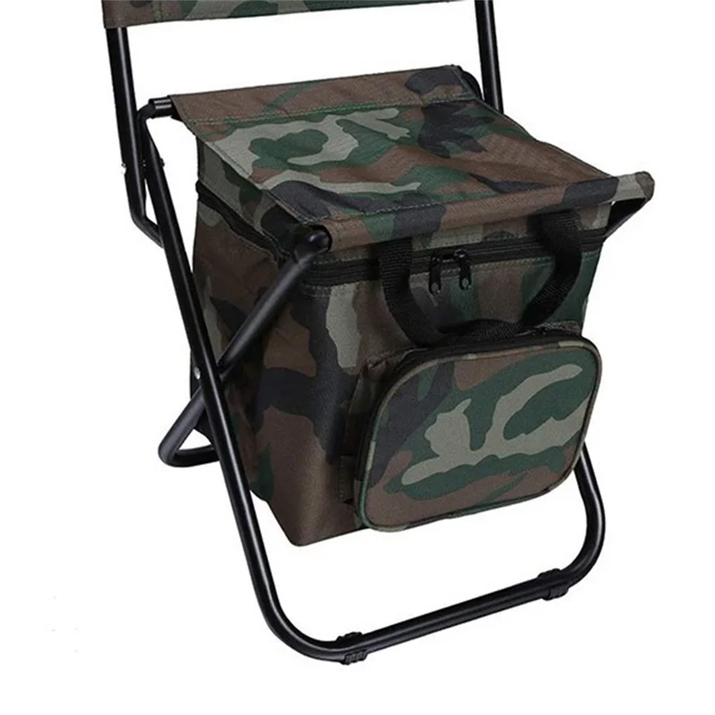 

ABVE-Folding Chair Withstorage Box Portable Folding Chair Ultralight Outdoor Camping Compact Hiking & Travel