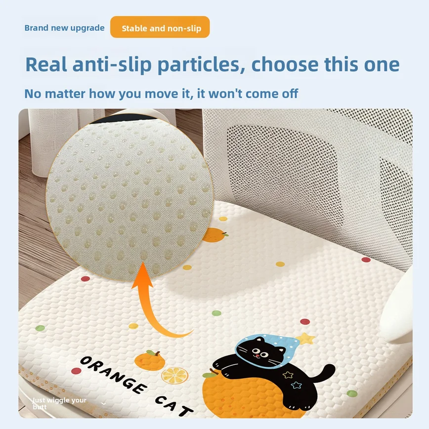 Cartoon Ice Bean Memory Foam Seat Cushion Non Slip Breathable Chair Pad Relieve Hip Pain For Office Long Sitting