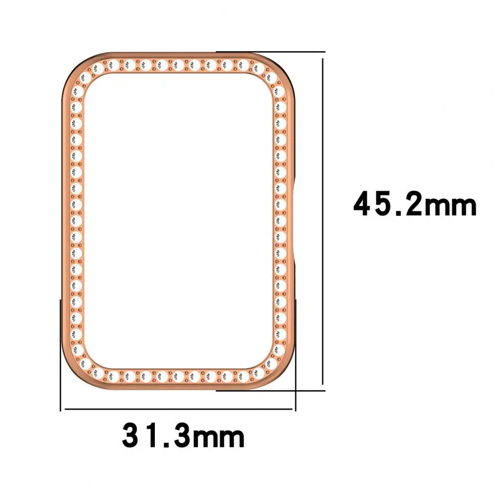 Smart Watch Case with Sparkling Faux Diamond Shockproof Protective Cover Watch Protective Shell for SamsungGalaxy Fit3