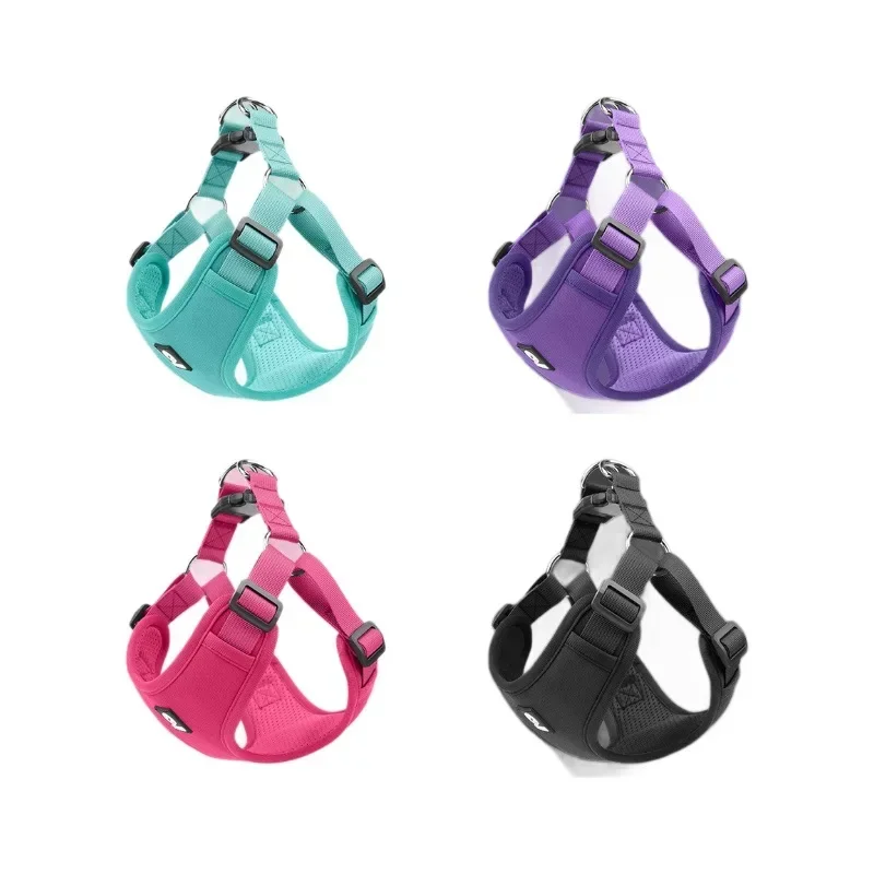 الحيوانات الأليفة سيارة الصدر الخلفي القيادة فرامل الطوارئ تحول مكافحة يتأرجح تحلق الكلب المقود مريحة صفر ضغط الكلب الصدر الخلفي