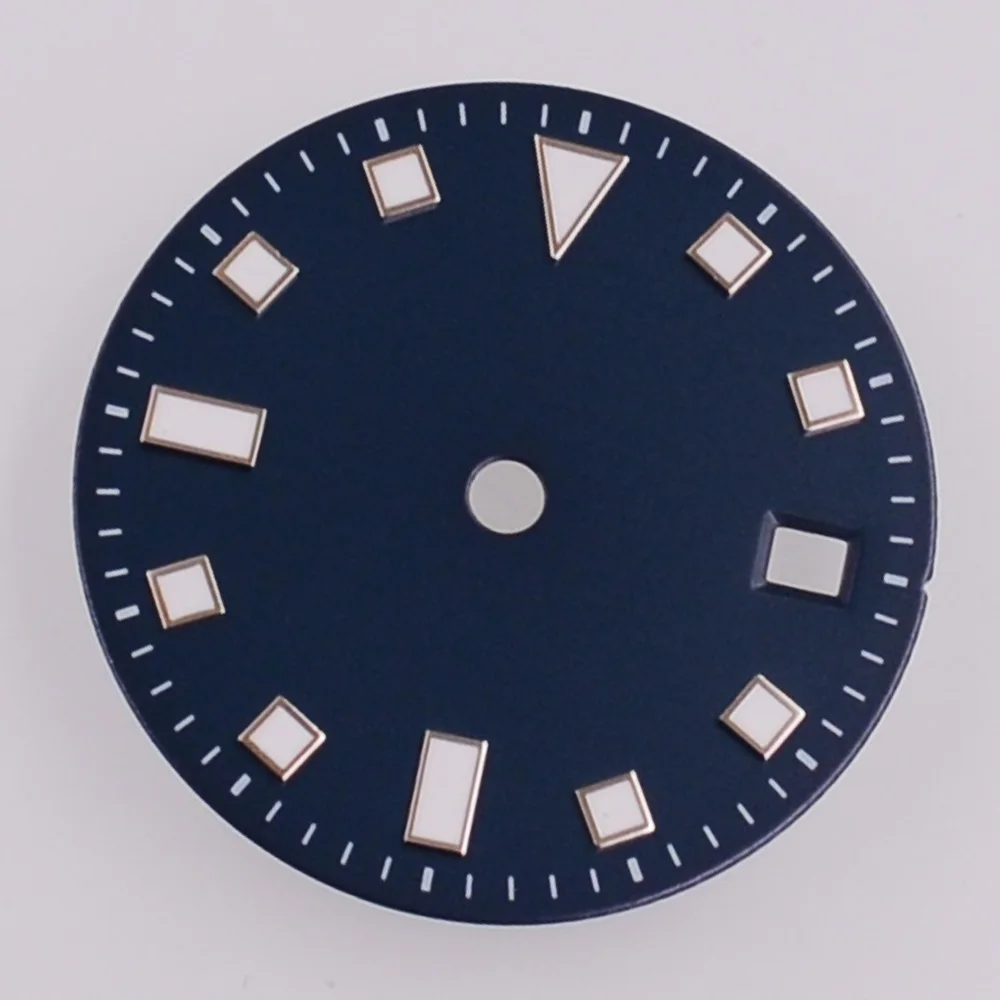 28.5mm Green luminous Watch Dial Sterile dial Fit ETA 2824 2836 Mingzhu DG2813 3804 Miyota 8205 8215 821A Movement Watch parts