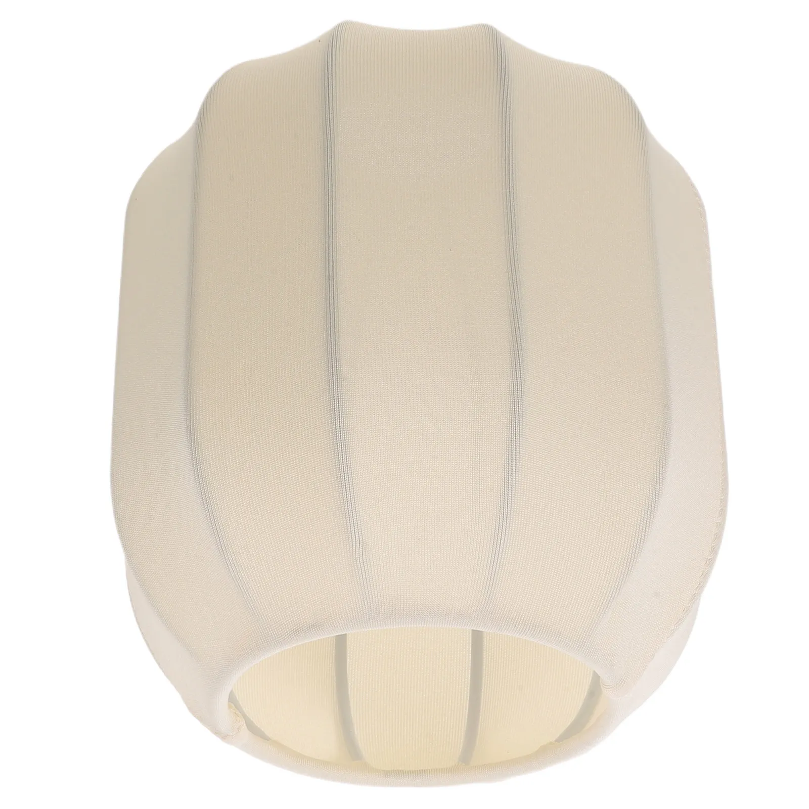 Beige Pumpkin Ribbed Fabric Lamp Shade Paintable Blank Light Cover Replacement for Pendant Table Floor Wall Lamps DIY Home Decor
