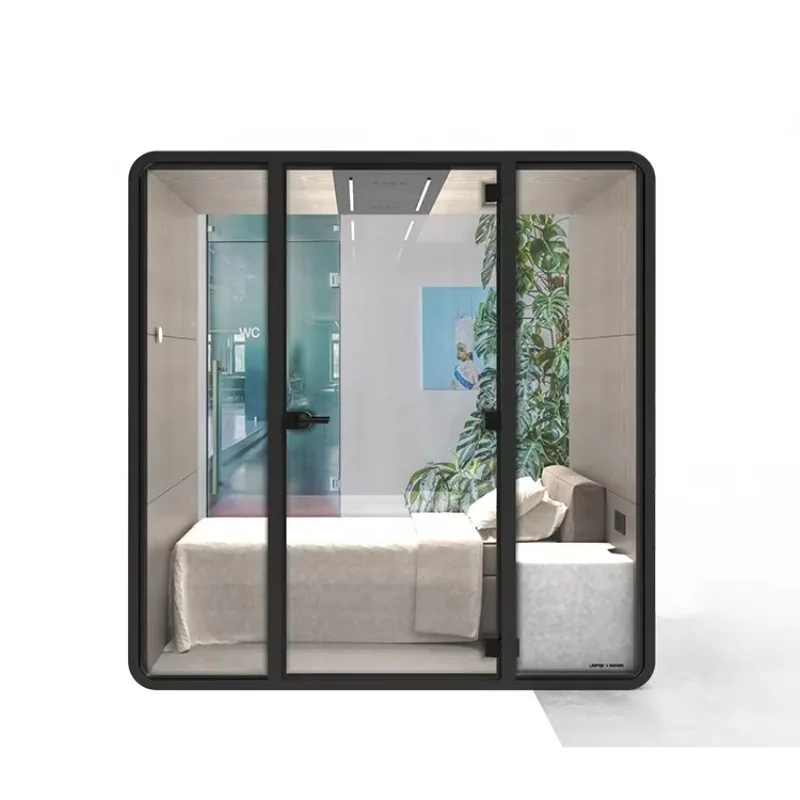 Mobile Rectangular Soundproof Room Silent Booth Phone Booth Office Meeting Room Live Streaming Recording Studio Silent Cabin
