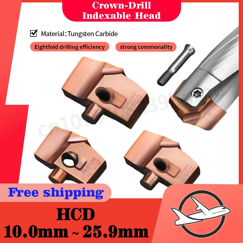 1-個クラウンドリルバイオレントドリル-hcd-109mm-259mm-拡張内部冷却-cnc-ショベル掘削鋼刃