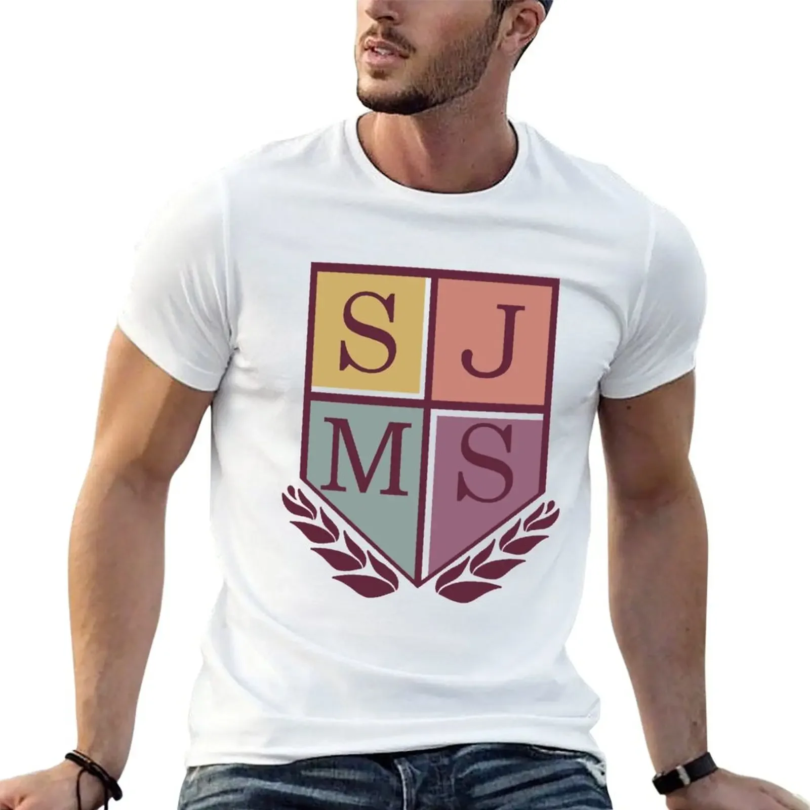 SJMS Logo Amphibia T-Shirt graphics street wear plus size clothes anime t shirts mens plain t shirts