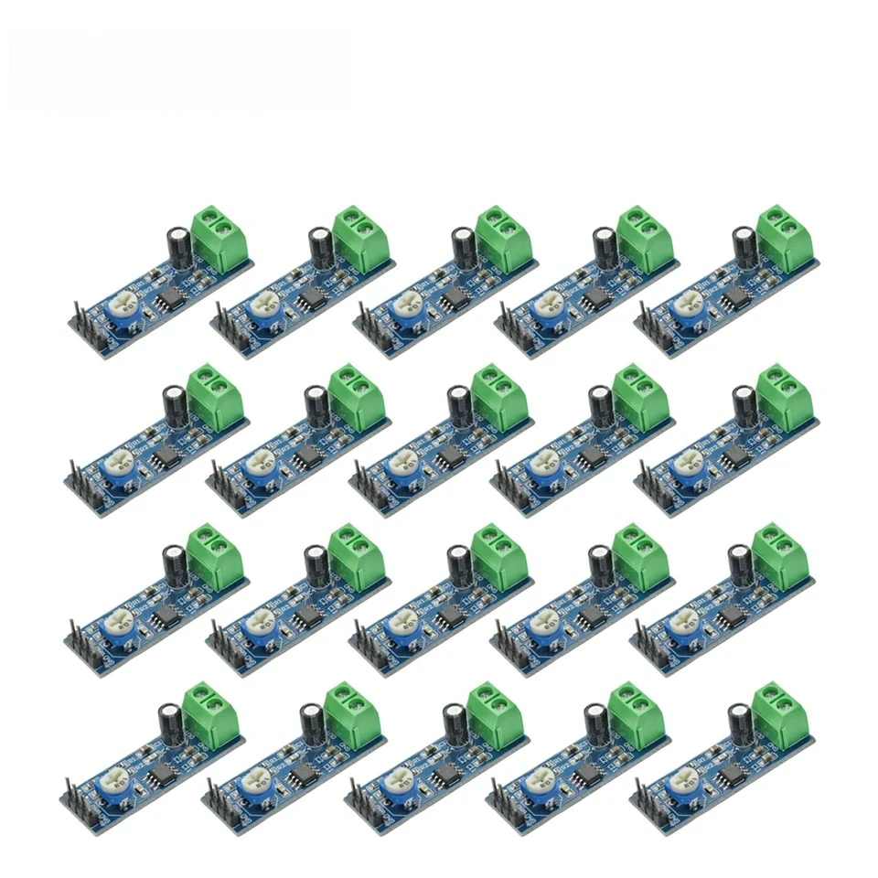 5/10/20PCS LM386 Audio Power Amplifier Module 200 Times Gain Amplifier Board Mono Power Amplifier 5V-12V Input