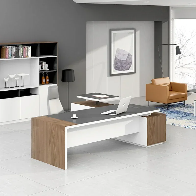 

Современная роскошная деревянная L-образная мебель для руководителей, офисная мебель, эргономичные офисные столы и стулья