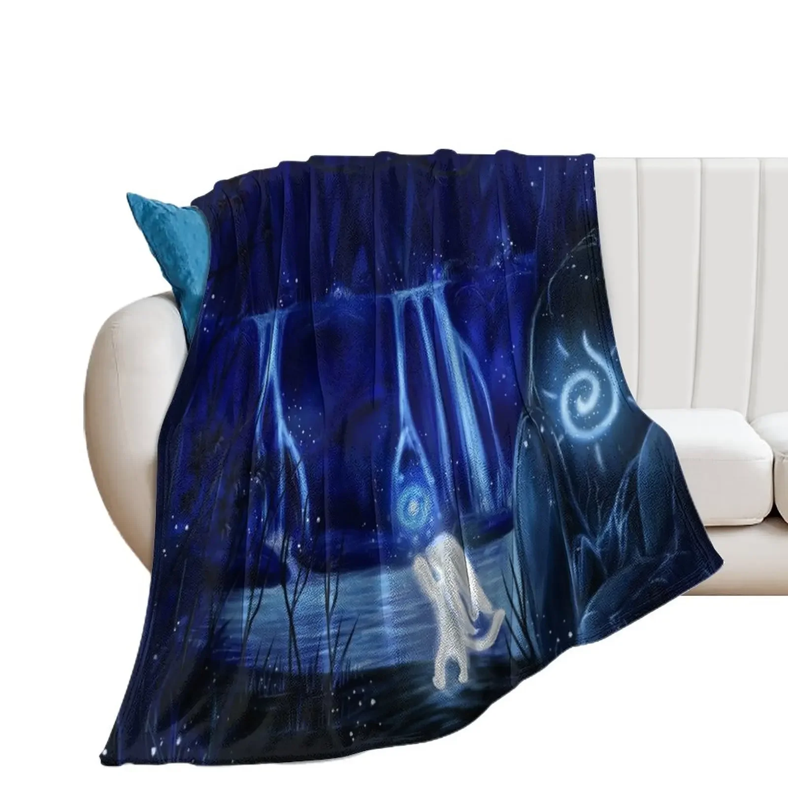 

Ori and the will of the wisps Throw Blanket Luxury Brand Custom Blankets