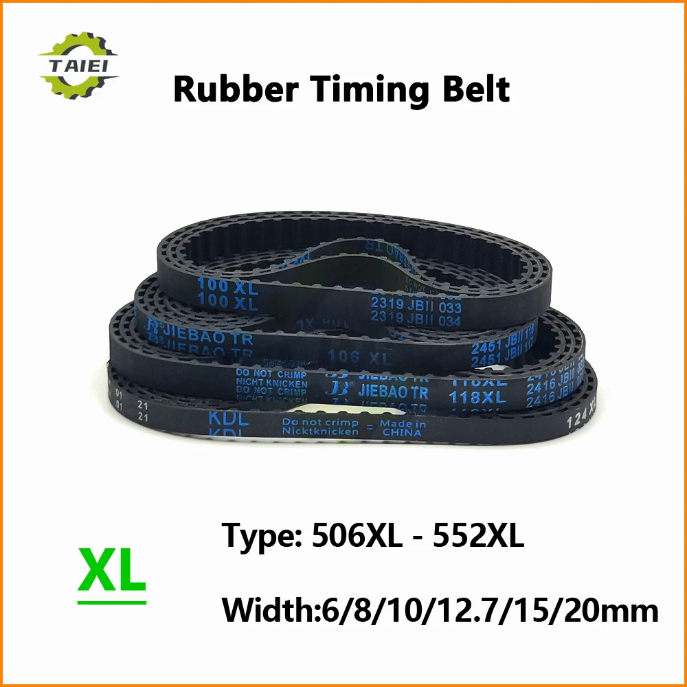 

XL Synchronous Belt 506XL 510XL 512XL 514XL 518XL 520XL 522XL 524XL 528XL 530XL 532XL 540XL 548XL 552XL Width 6-20mm Drive Belt