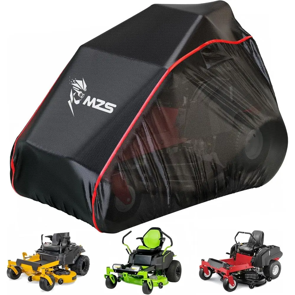 

Zero Turn Mower Cover, Heavy Duty Zero Turn Lawn Mower Cover with Storage Bag, Waterproof Lawnmower Covers for Outdoor UV Protec