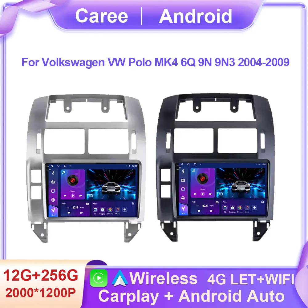 

Android 14 Car Radio For Volkswagen VW Polo MK4 6Q 9N 9N3 2004-2009 Multimedia Video Player GPS Carplay QLED Screen Auto Stereo