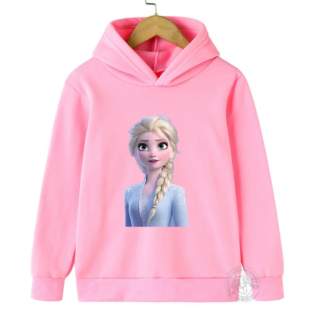 Kids Frozen Hooded Sweater Toddler Baby Boys Girls Hoody Elsa Hoodie Sweatshirt Tops Girl Autumn Winter Hoodies Coat Clothing