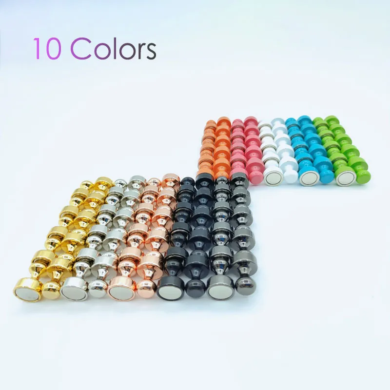 

5/12 PCS Super Strong Magnetic Pushpins Sucker Thumbtack Durable Steel Magnet for Refrigerator Whiteboard Push Pin Magnets