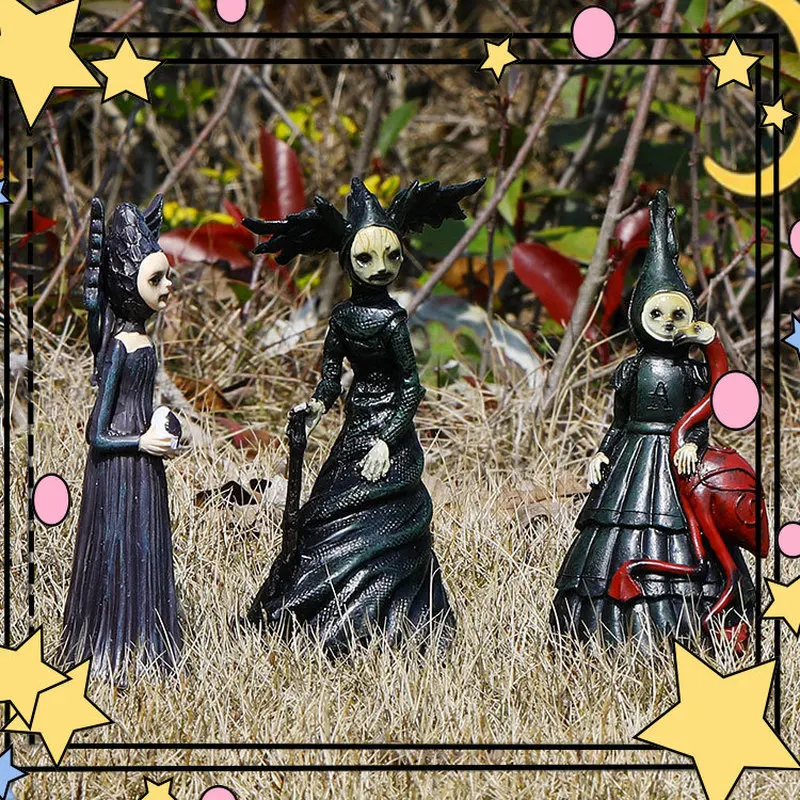 

Resin Craft Horror Theme Garden Landscape Decorative Figurine Independent Station New Model Living In Own Nightmare Collectible