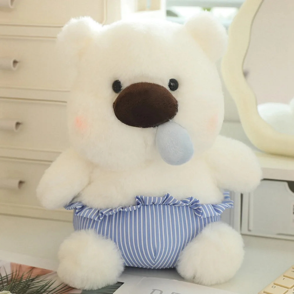 

Fluffy Stretchable Snot Bear Plush Toy Sleeping Pants Cartoon Plush Bear Doll Cute Soft Stuffed Animal Pillow Girls